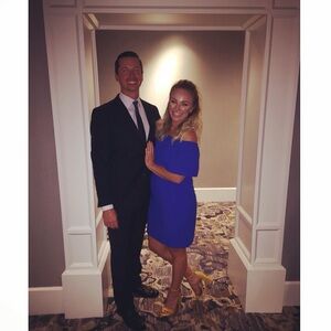 Charles Henry off the shoulder dress